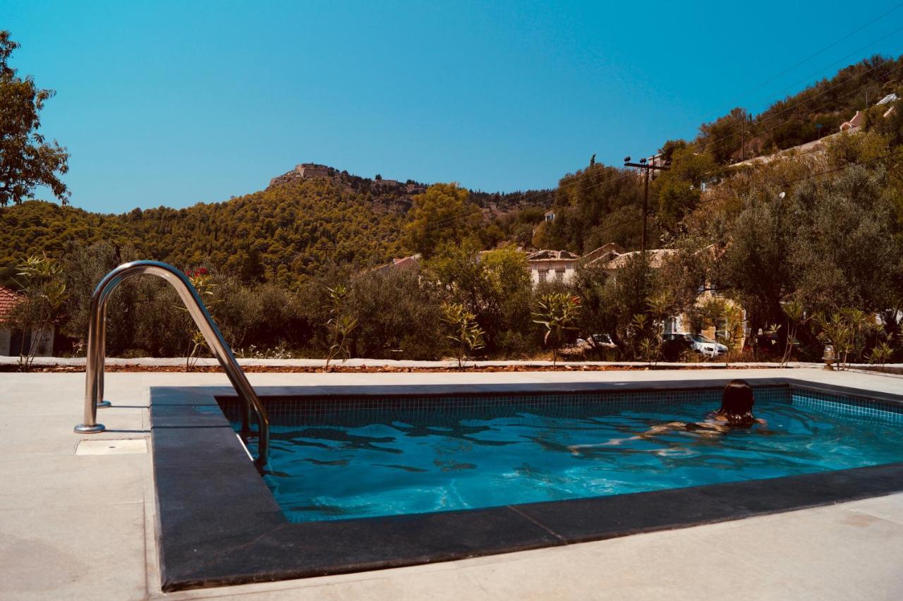 Throisma Studios With Private Pool & Parking Асос Екстериор снимка
